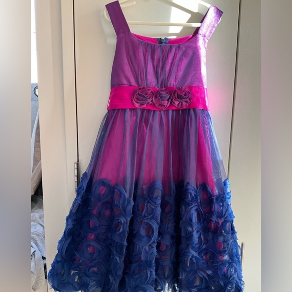 Nordstrom Iris & Ivy Rosette Embellished Special occasion dress, 10, MSRP $79